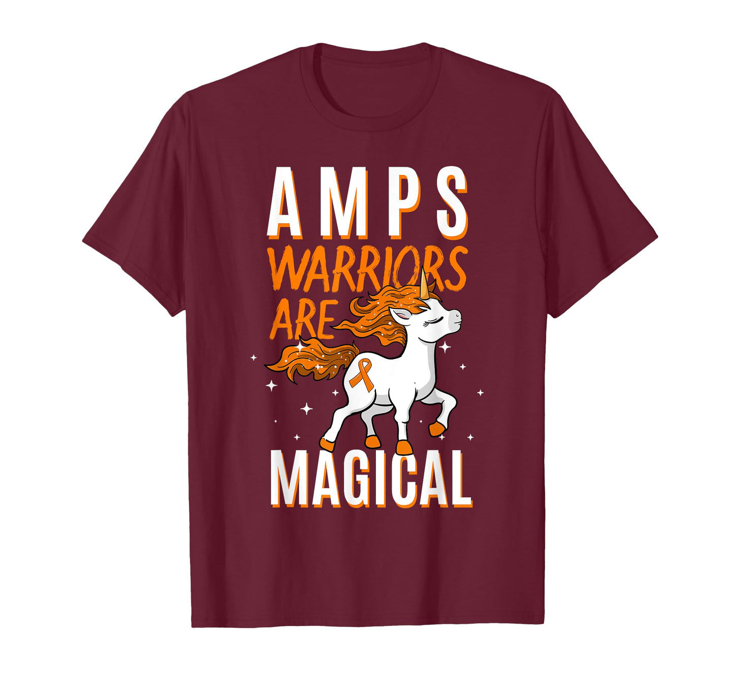 AMPS Warrior Amplified Pain Syndrome Awareness Unicorn Lover T-Shirt