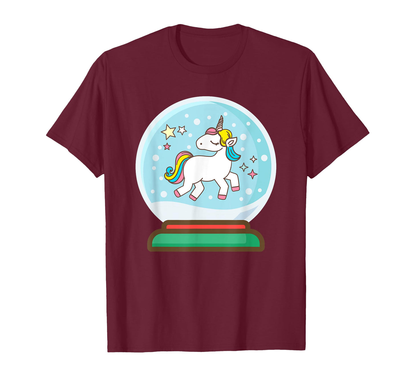 Unicorn Snow Globe Gift for Girls T-Shirt
