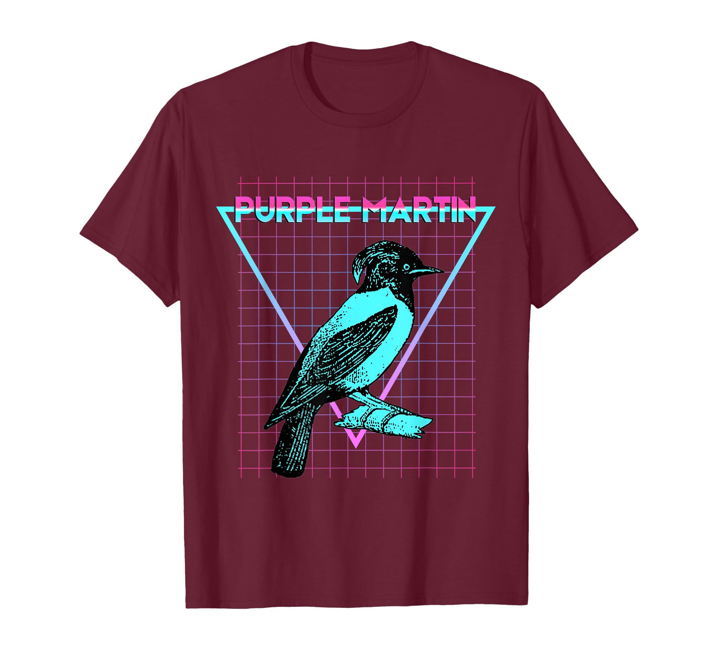 Purple Martin Bird Aesthetic Retro Bird Lover T-Shirt