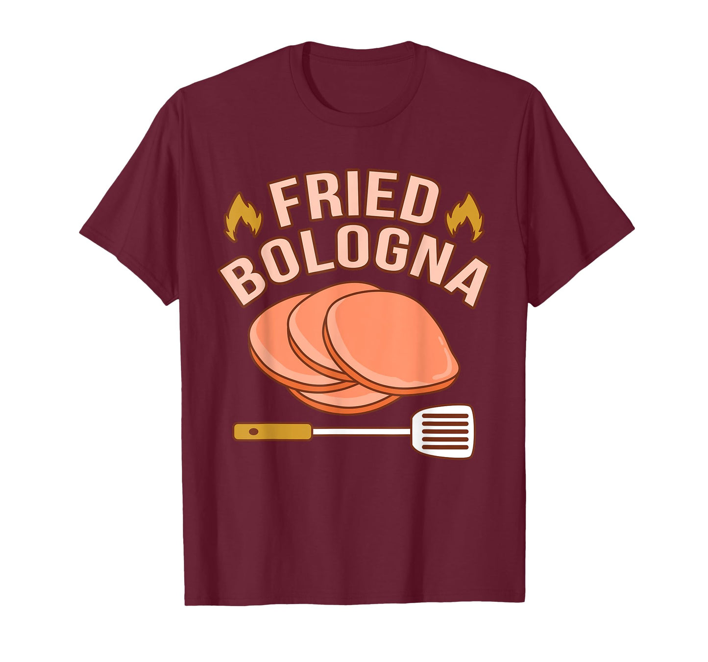 Fried Bologna Meat Sandwich Food Lover Eater Graphic T-Shirt