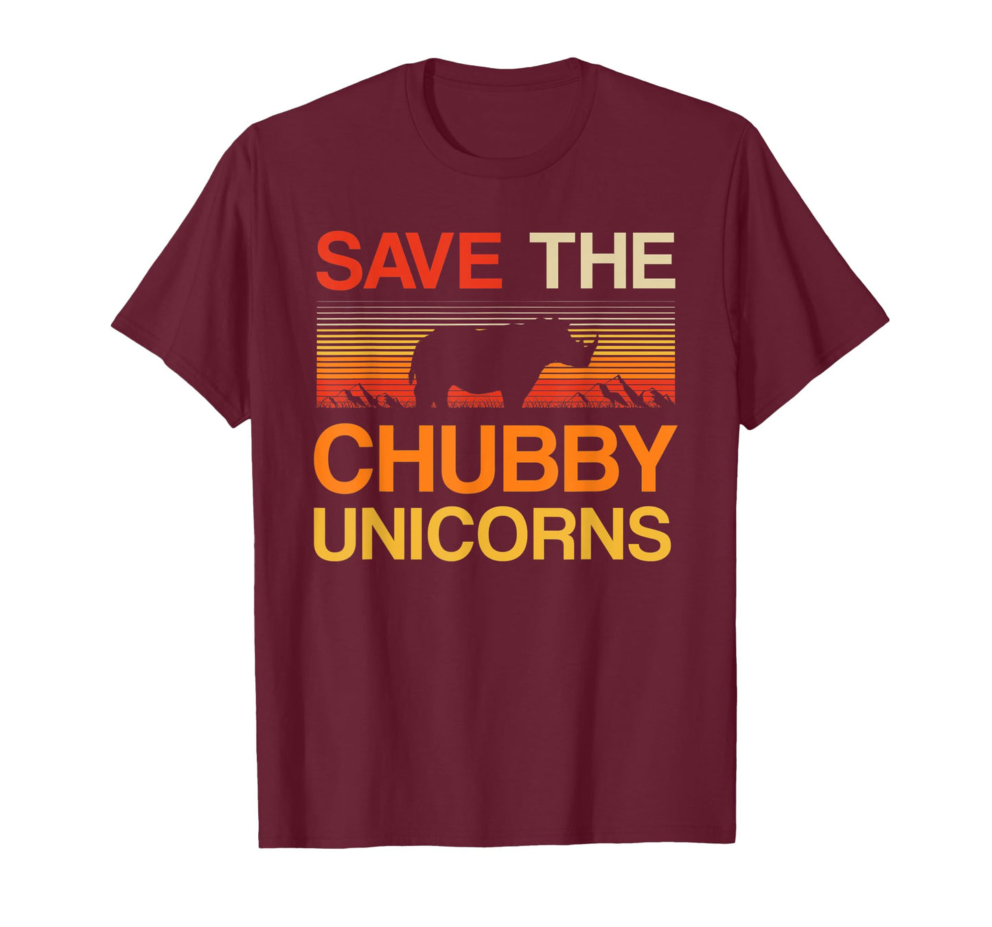 Novelty Save The Chubby Unicorn Tee T-Shirt