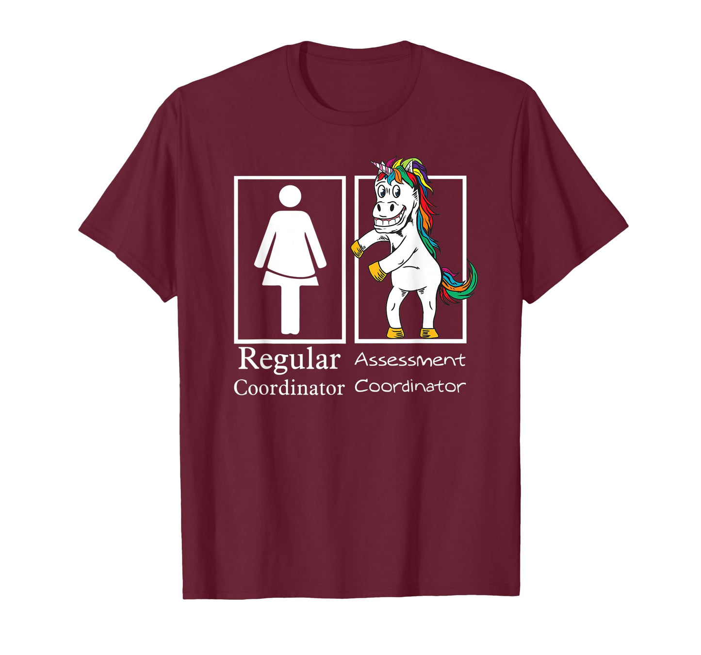Assessment Coordinator Regular Unicorn Testing Team Gifts T-Shirt