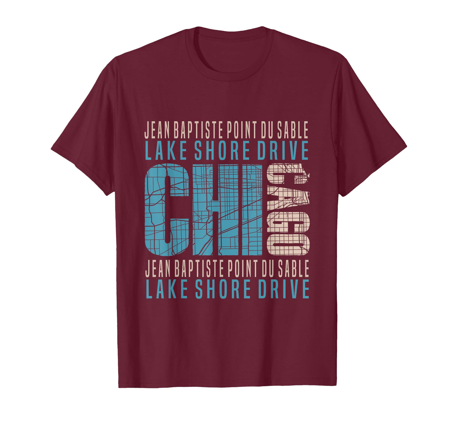 Chicago Jean Baptiste Point du Sable Lake Shore Drive T-Shirt