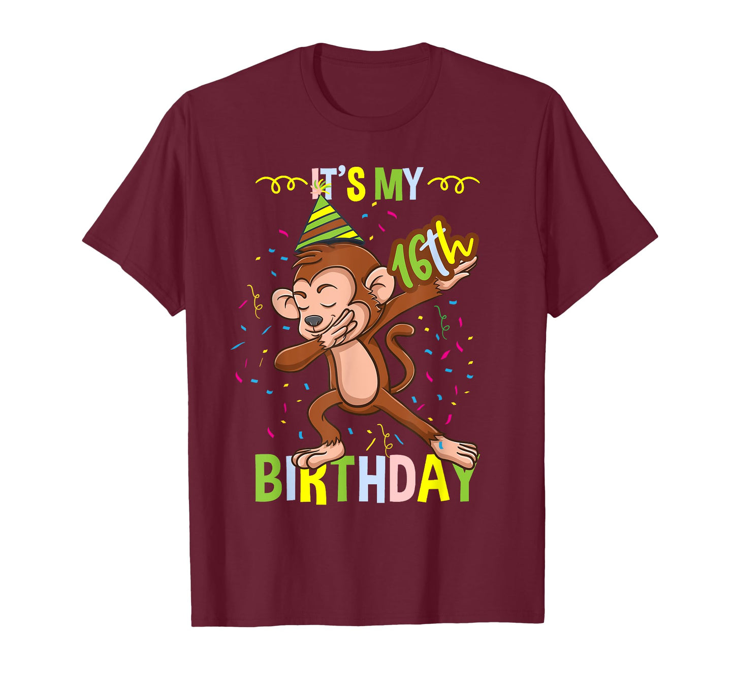 Its My 16th Birthday Monkey T-Shirt