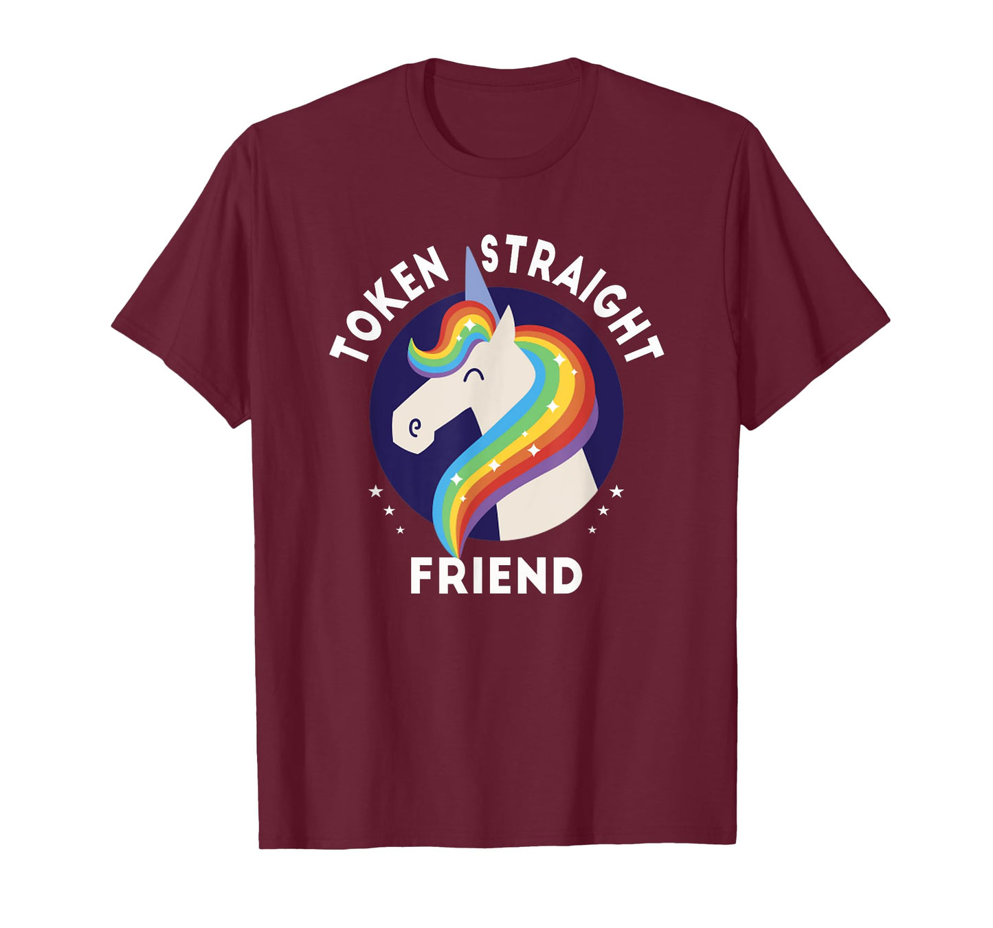 Token Straight Friend Funny Slang Queer Ally Gay Pride Stuff T-Shirt