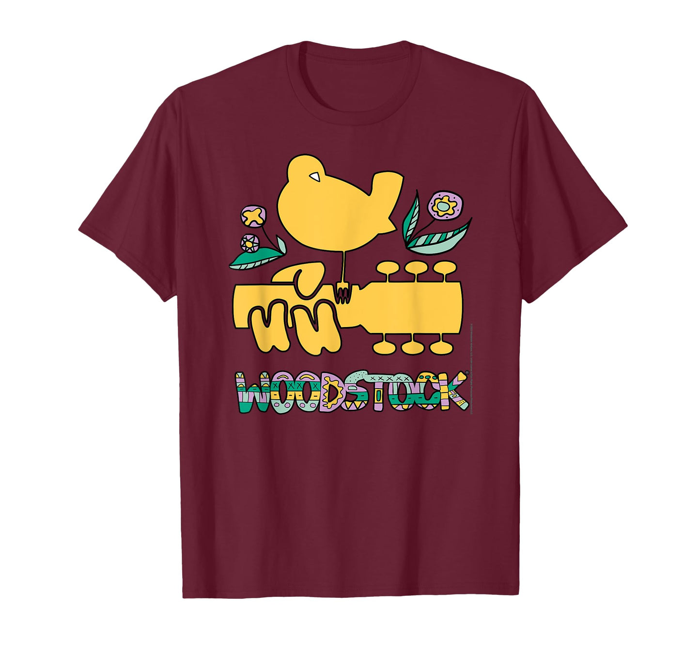 Woodstock Bird Aztec Pattern Music Festival T-Shirt