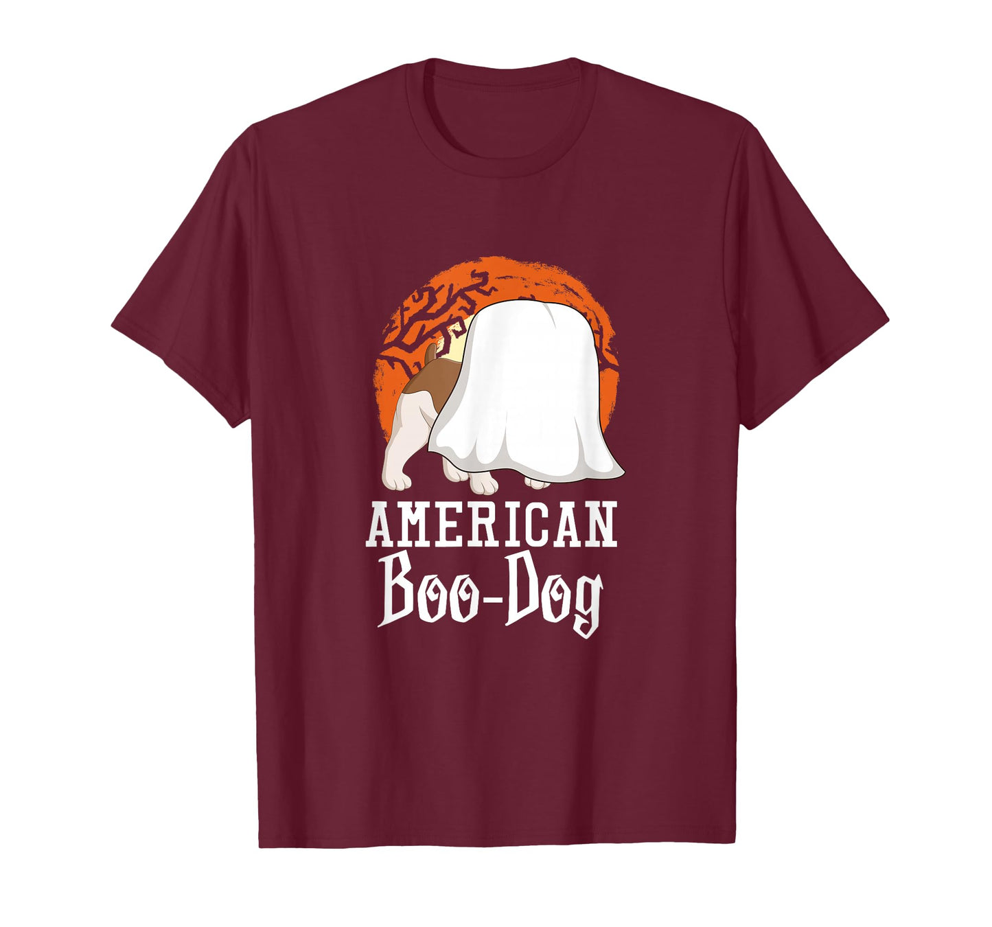 American Bulldog Dog American Boo Halloween Party T-Shirt