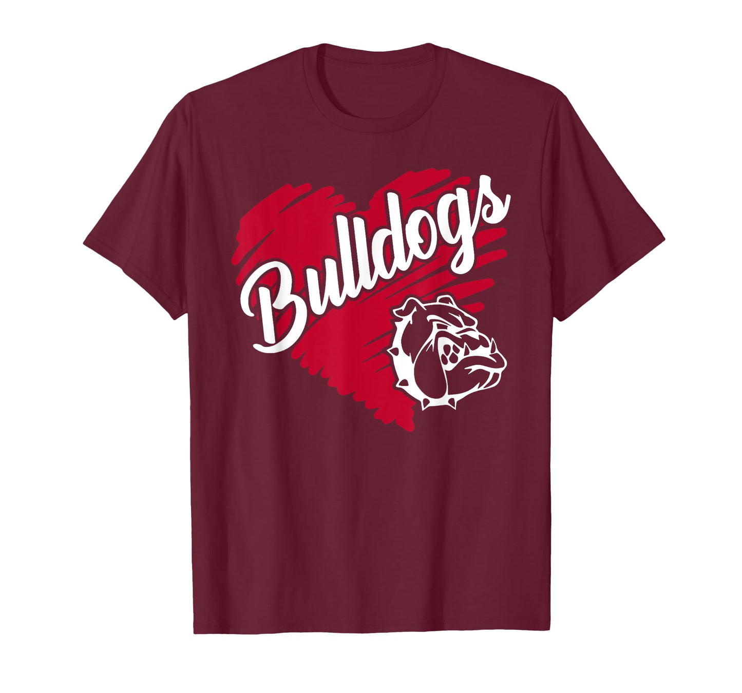 Bulldog Team Mascot School Spirit Go Dawgs For Men Women Kid T-Shirt