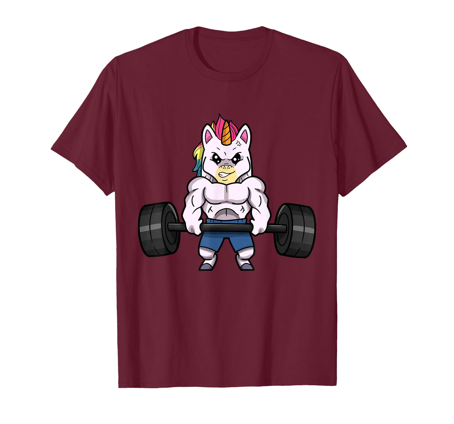 Weightlifting Unicorn Funny Powerlifting Fitness Gym T-Shirt