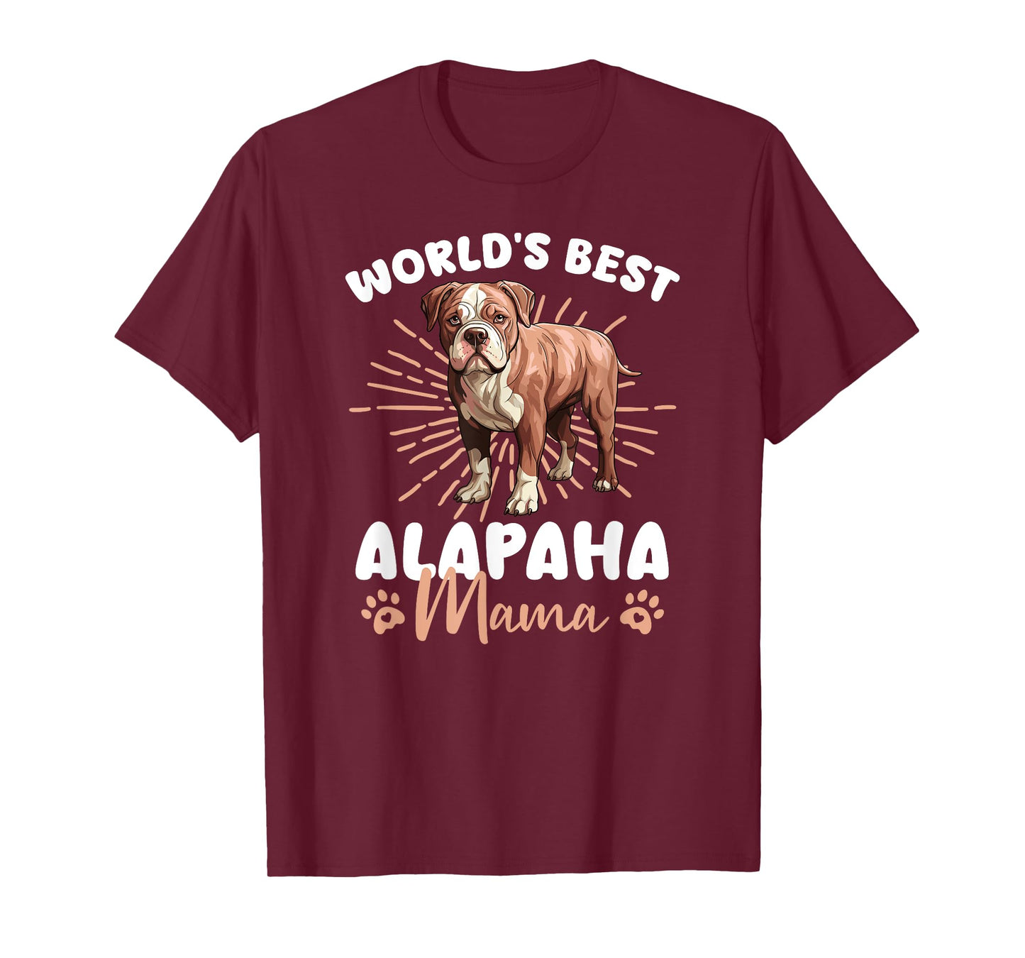 Alapaha Blue Blood Bulldog Groovy World's Best Alapaha Mama T-Shirt
