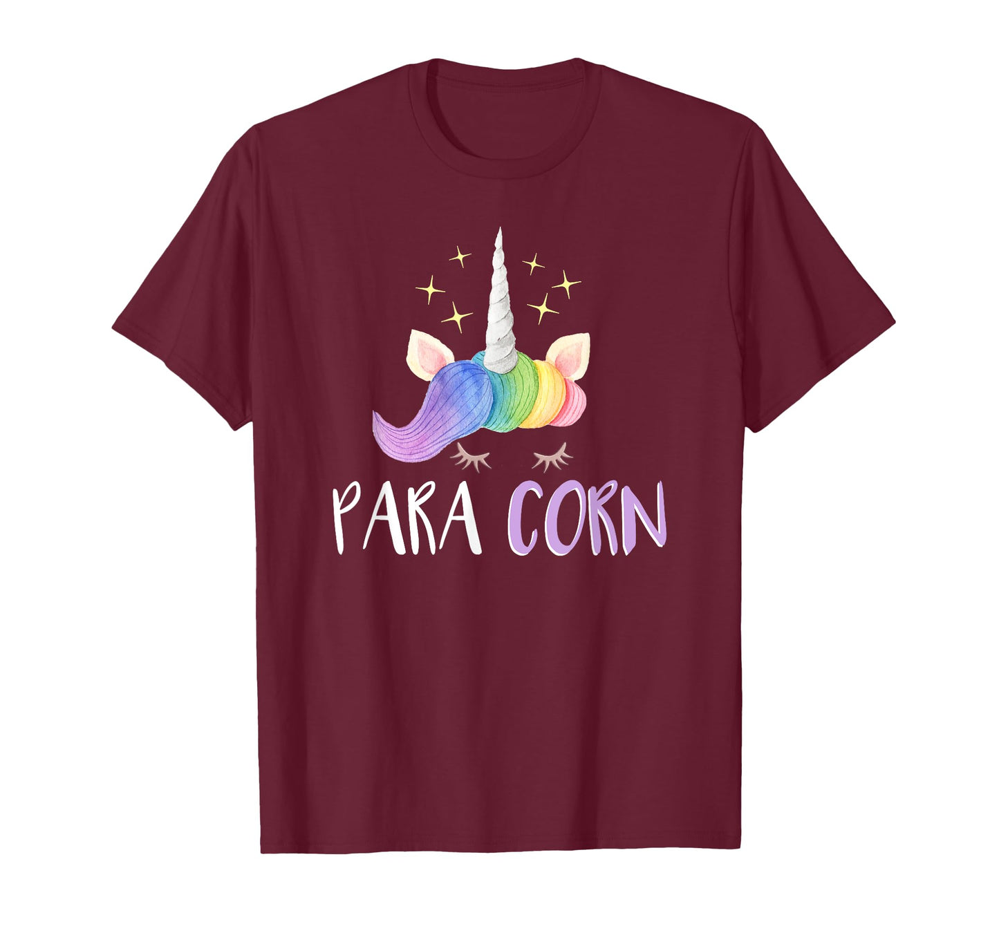 Paracorn Funny Unicorn Paraprofessional Teacher T-Shirt for Men Women