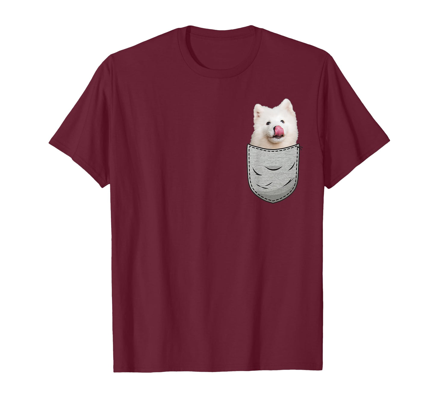 Samojeder Samoyed Chest Bag Pocket Dog Owners T-Shirt