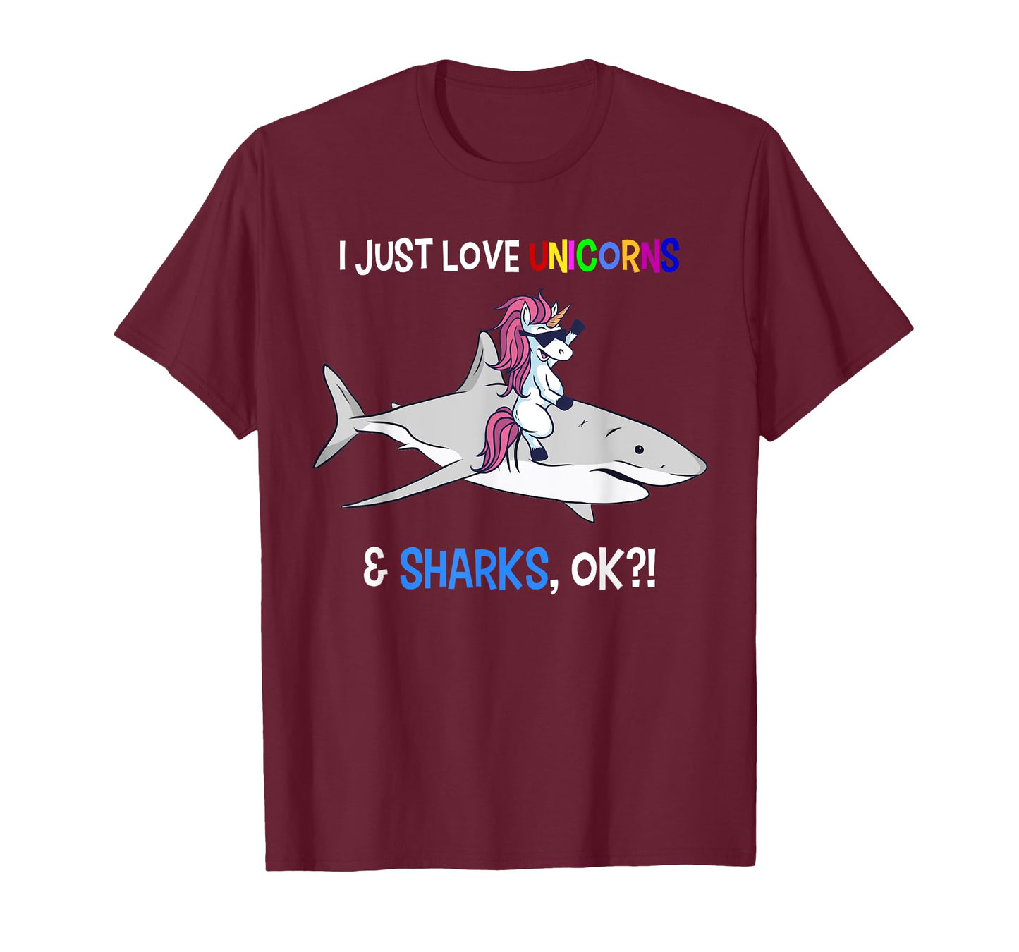 Unicorn Shark Shirt Funny Shark Unicorn Lover Gift T-Shirt
