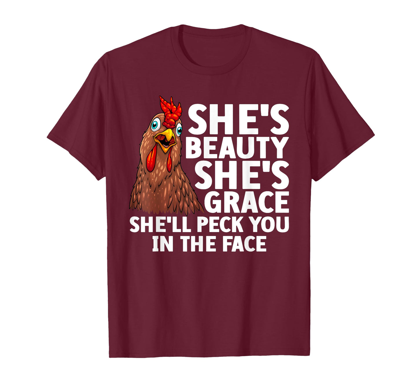 Funny Chicken Art For Men Women Rooster Hen Chicken Farmer T-Shirt