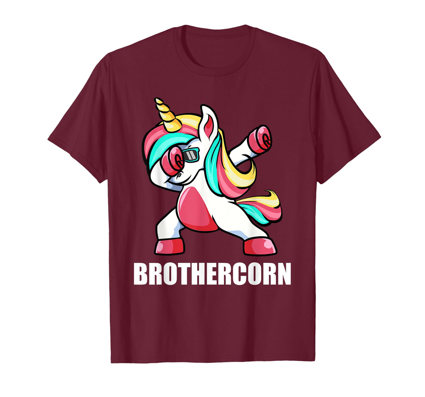 Funny Brother Unicorn Brothercorn Dabbing Birthday Gift T-Shirt