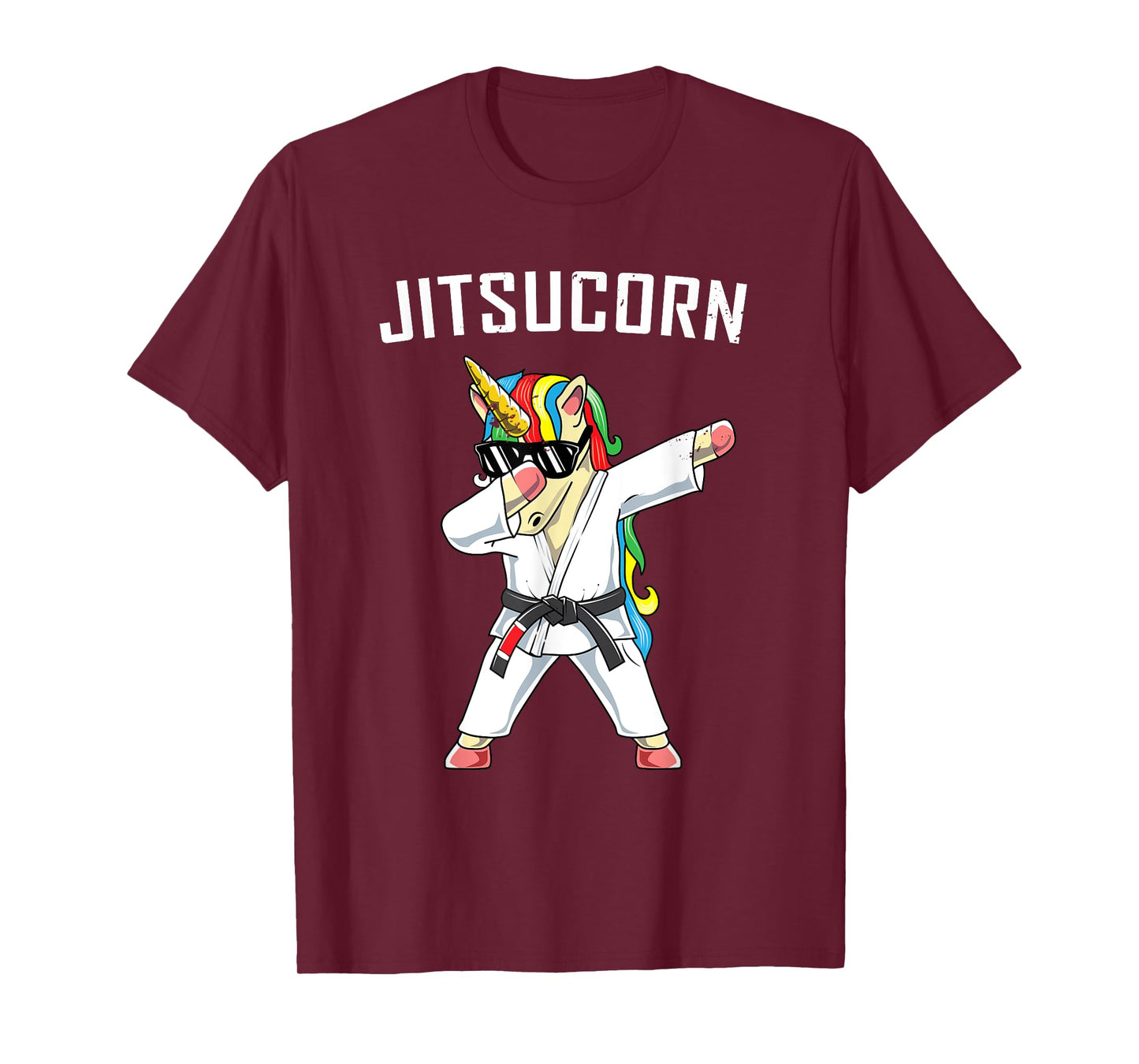 Jiu Jitsu Dabbing Unicorn T Shirt | Jitsucorn Funny Gift T-Shirt