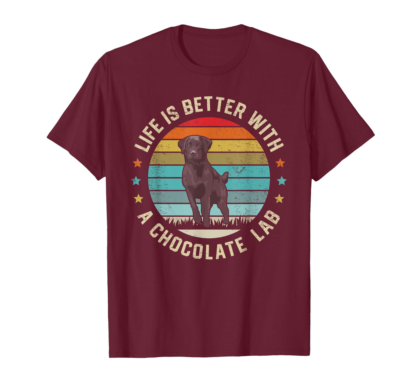 Chocolate Lab Dog Owner Dog Dad Mom Brown Labrador Retriever Men Women Kids T-Shirt