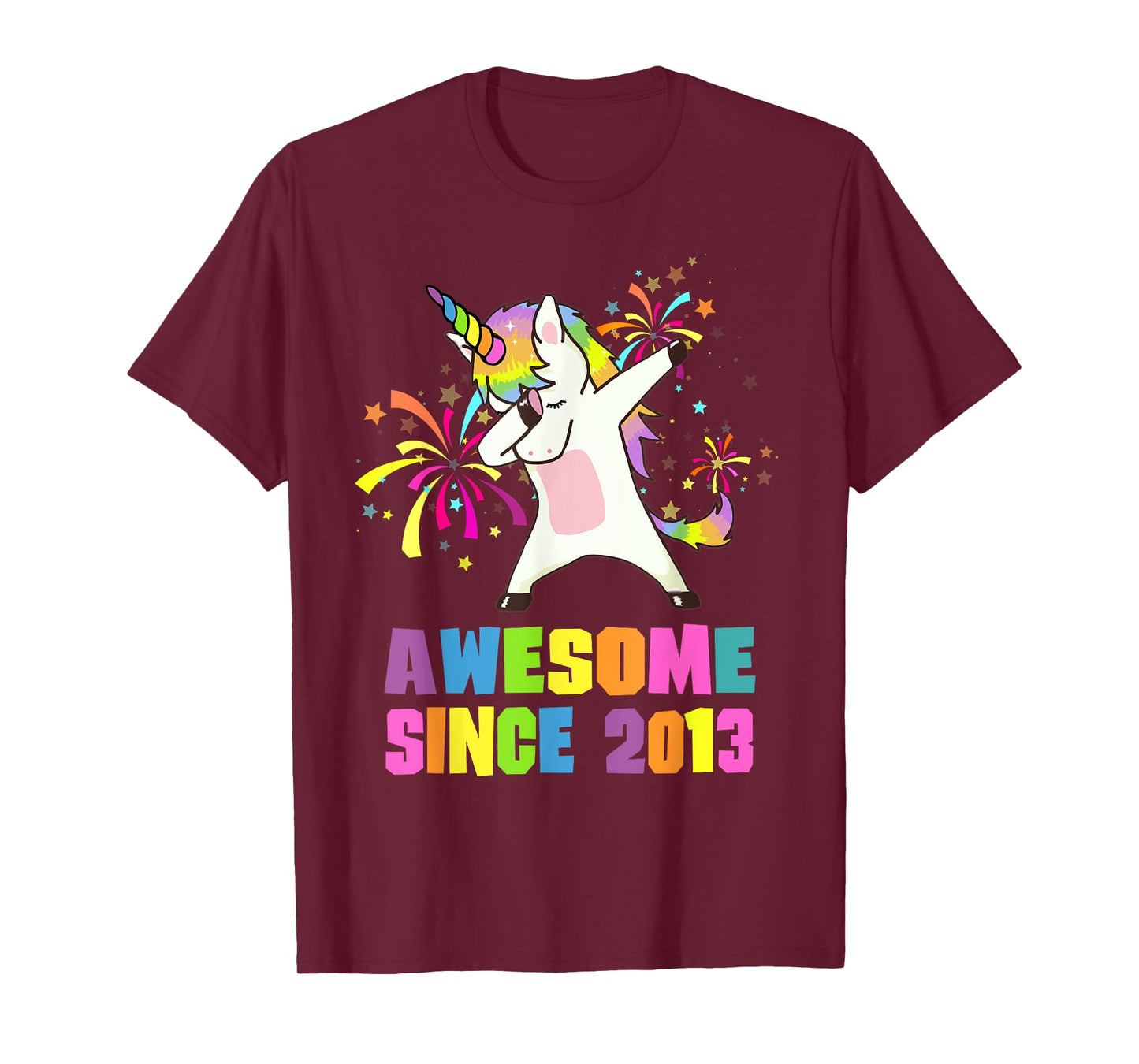 12 Years Old 12th Birthday Awesome Since 2013 Unicorn T-Shirt