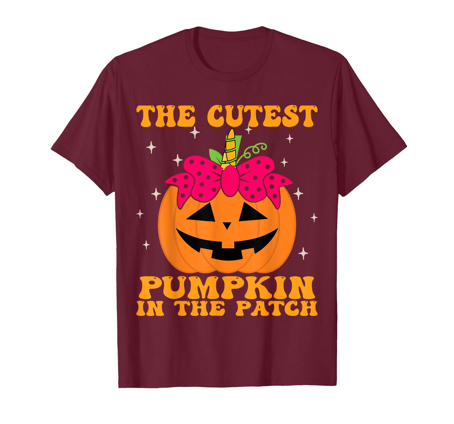 JackOLantern Halloween Pumpkin Unicorn Girl Toddler Kid Cute T-Shirt