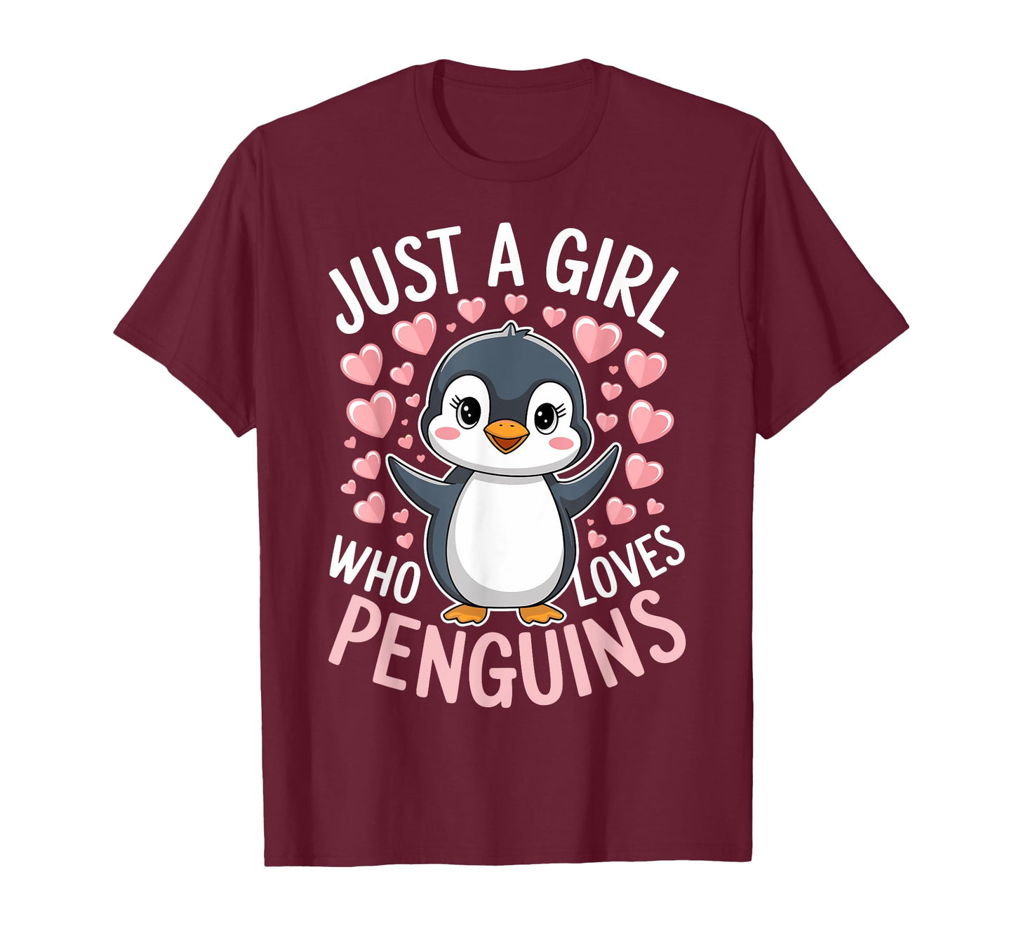 Penguins Animal Just A Girl Who Loves Penguin T-Shirt