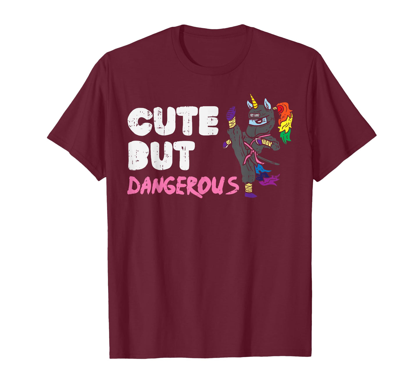 Karate Ninja Unicorn Cute Dangerous Martial Arts Girls Gift T-Shirt