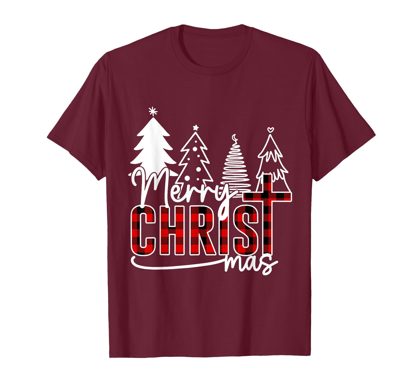 Merry Christ Mas Christian Jesus Christmas PJs Xmas Pajamas T-Shirt