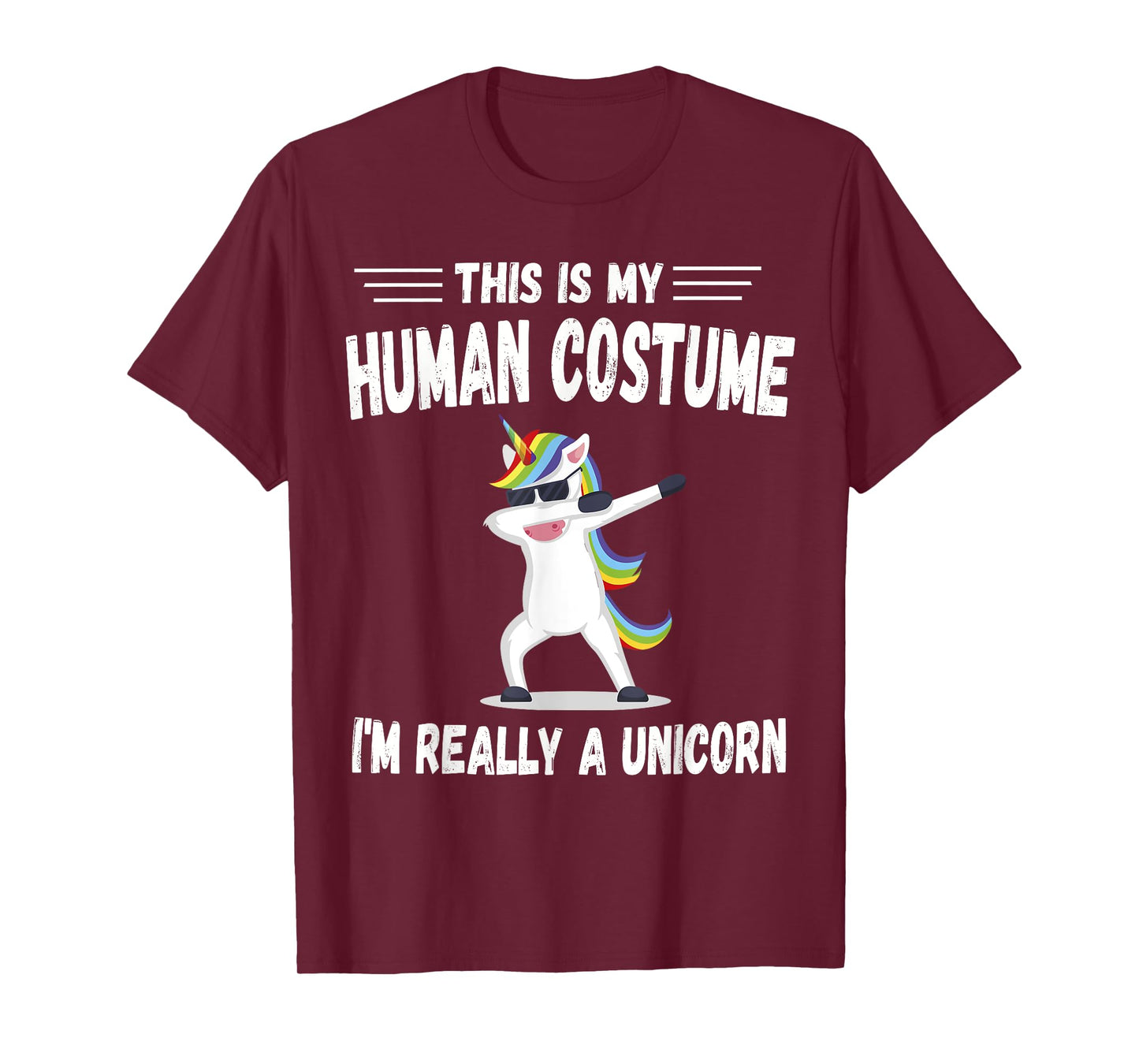 This Is My Human Costume I'm Really A Unicorn Cute T-Shirt
