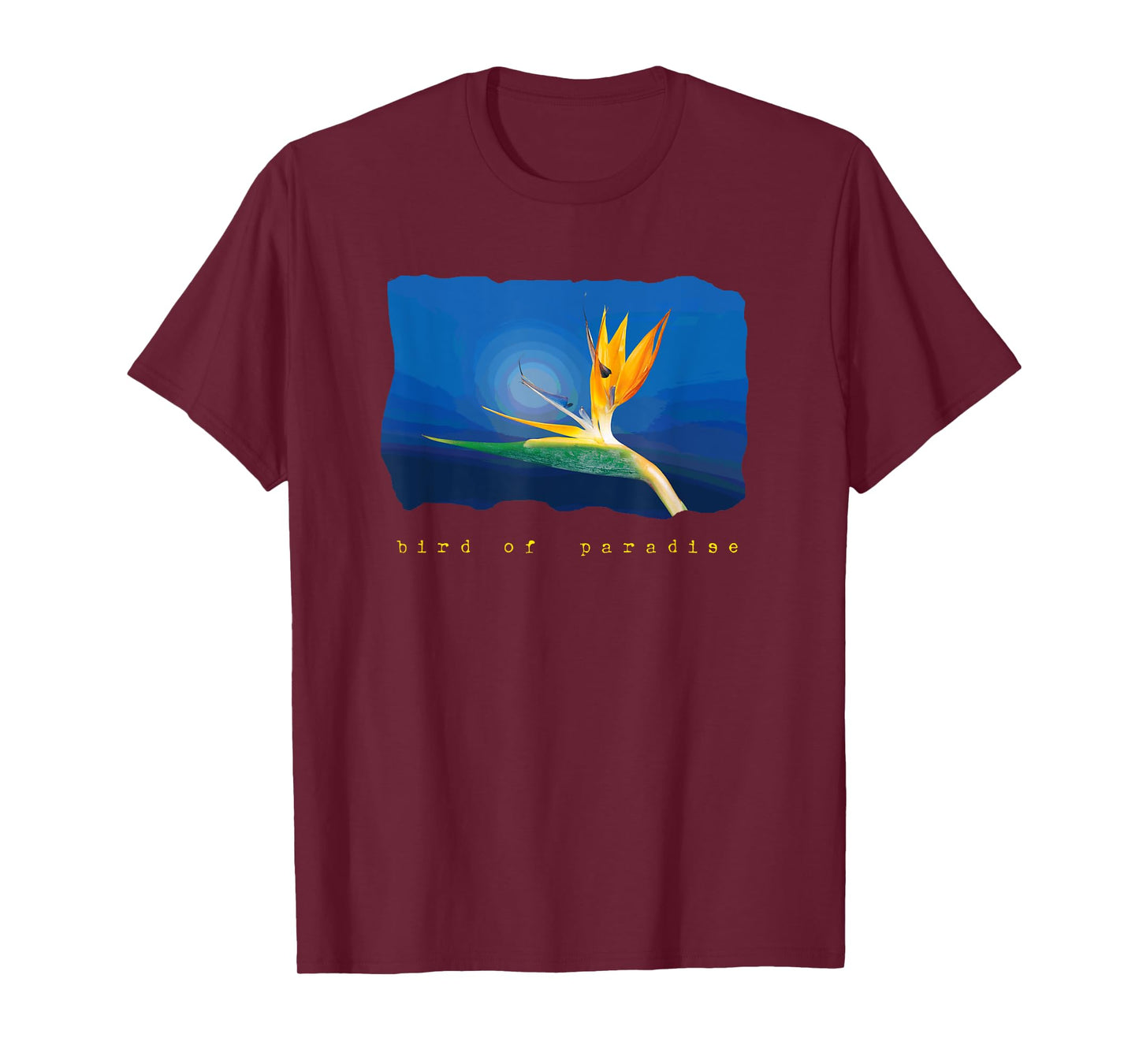 Bird of Paradise Tropical Flower T-Shirt Graphic Tee Shirt T-Shirt