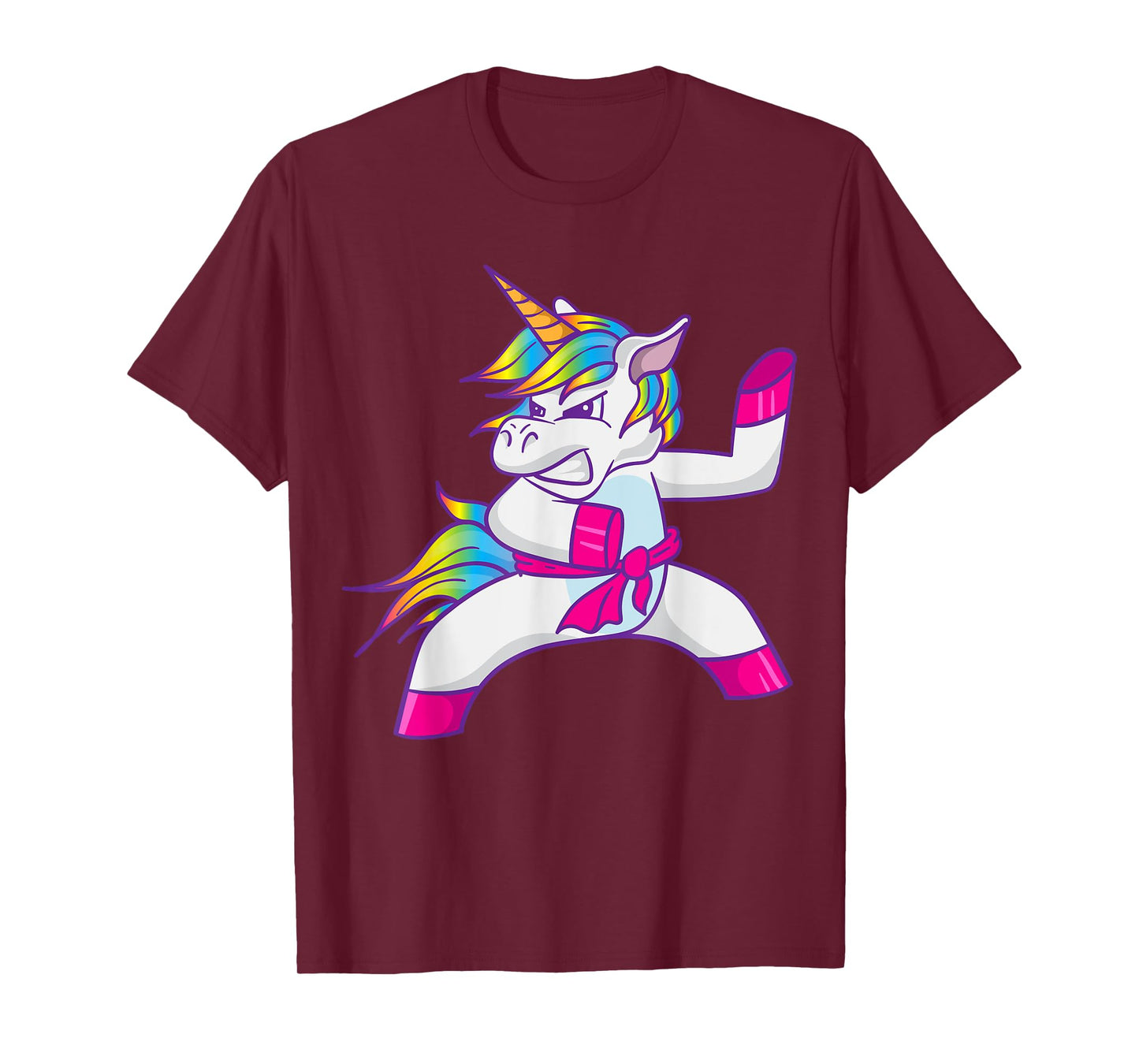 Ninja Unicorn Karate Taekwondo Kung Fu Fighting Unicorn T-Shirt