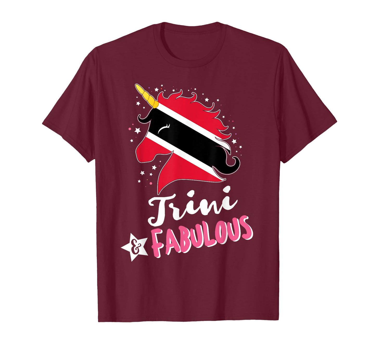 Trinbagonian Unicorn Trinidad and Tobago Flag T-Shirt