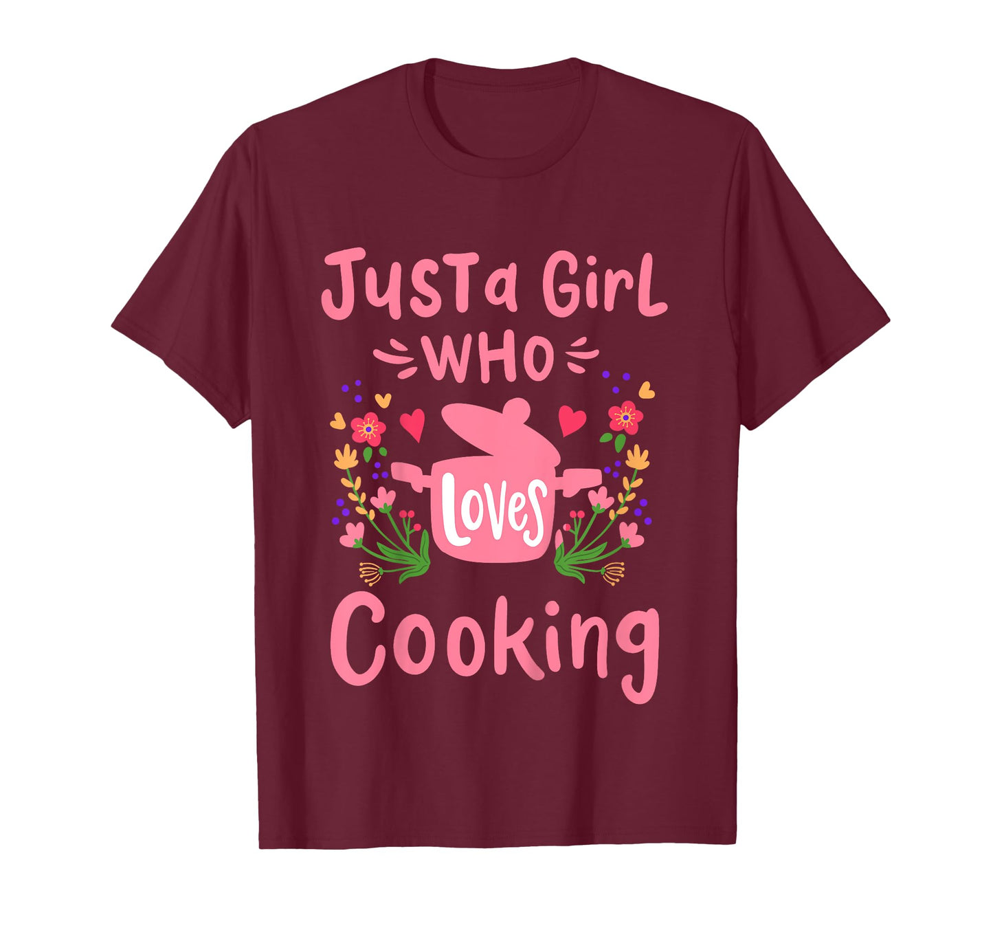 Kids Cook Chef Just A Girl Who Loves Cooking Gift T-Shirt