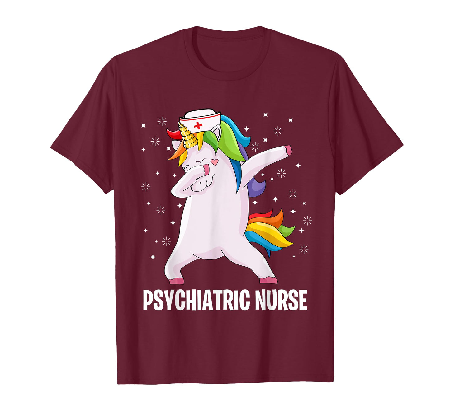 Psychiatric Nurse Dab Unicorn RN Mental Health Psych Nurse T-Shirt