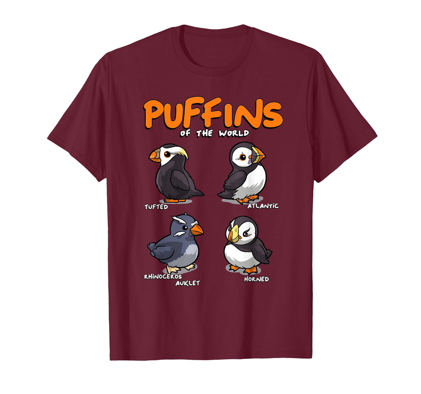 Puffin Animals of the World Educational Iceland Animal Bird T-Shirt