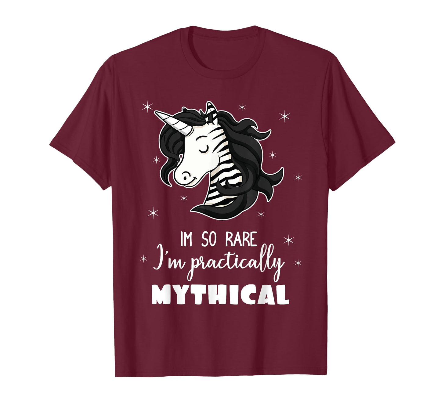 Mythical Unicorn Ehlers Danlos Black And White Zebra Stripe T-Shirt
