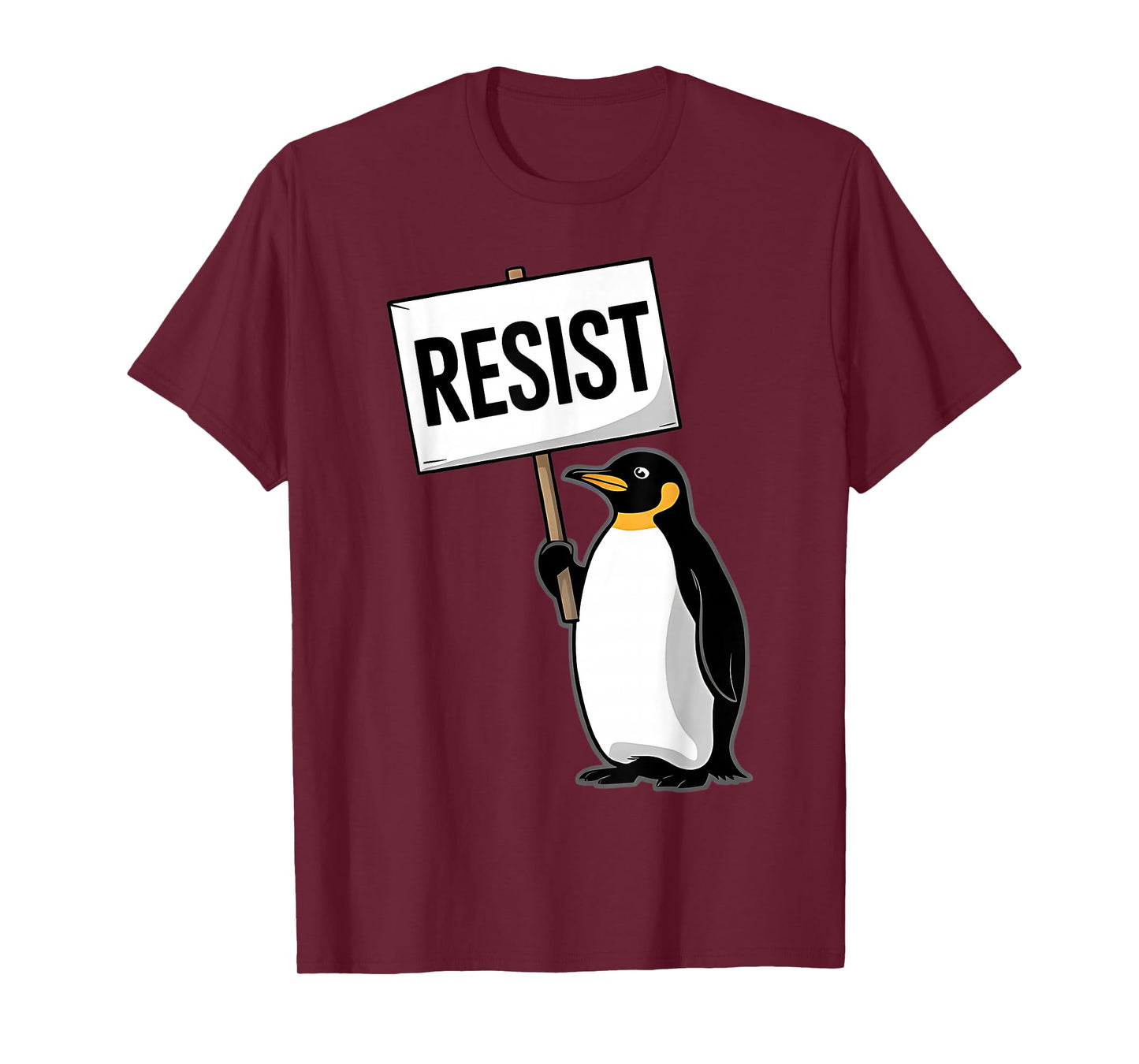 Penguins Against Tariff Funny Penguin No Tariffs Resist T-Shirt