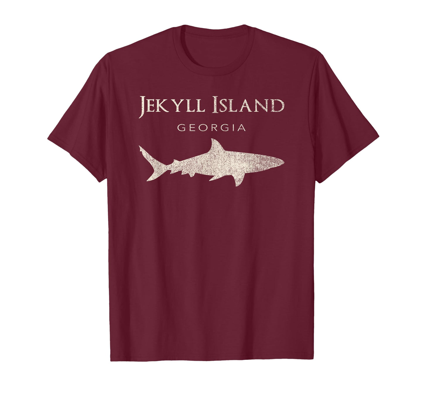 Retro Jekyll Island GA Shark T-Shirt T-Shirt