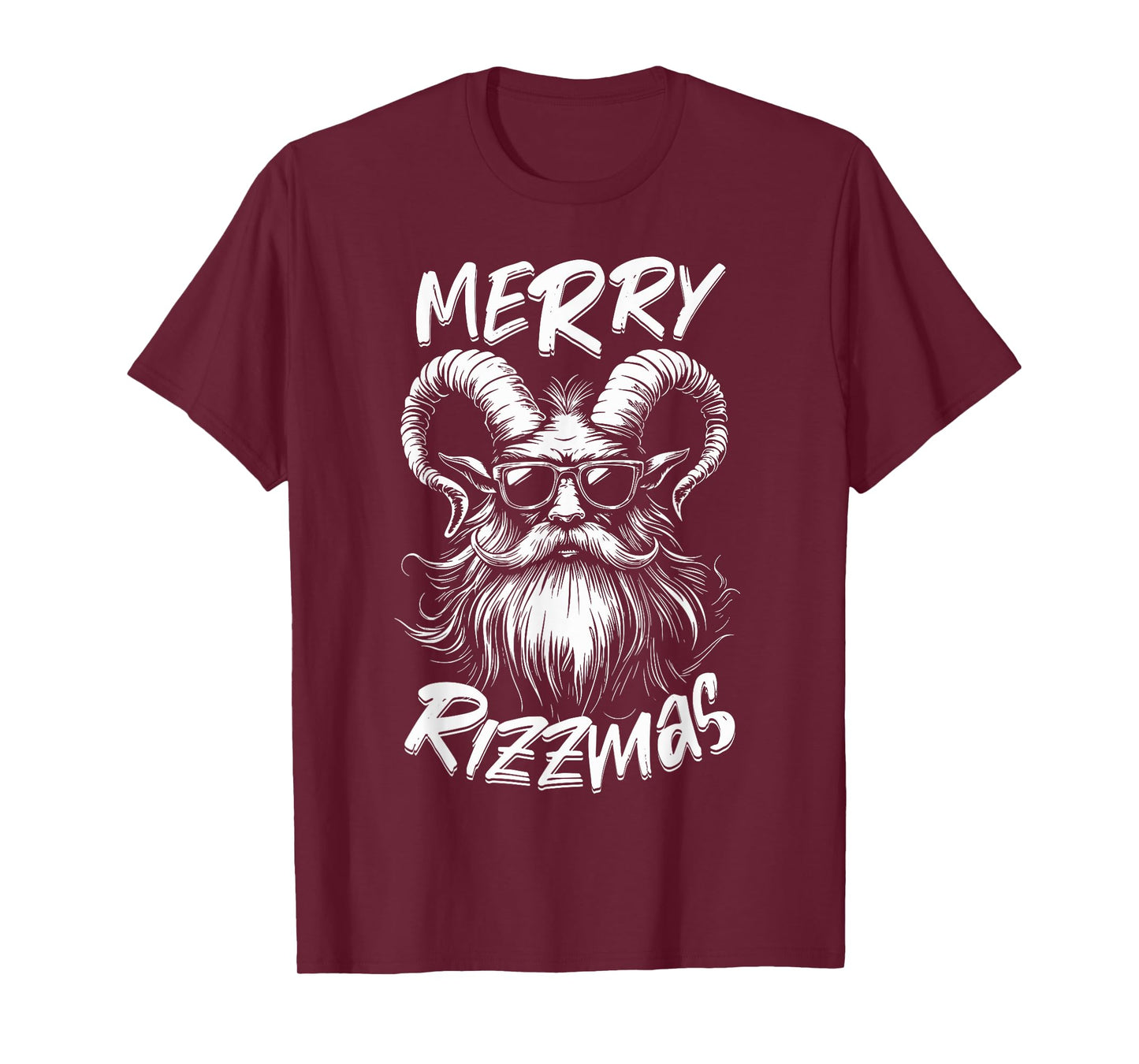 Merry Rizzmas Kids Teens Boys School Cool Christmas Krampus T-Shirt