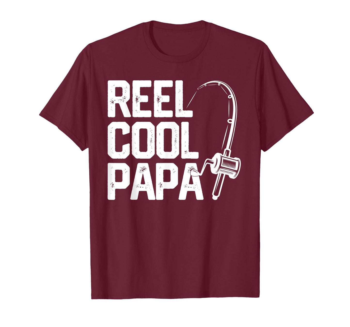 Mens Reel Cool Papa Funny Father's Day Gift Fishing Grandpa Dad T-Shirt