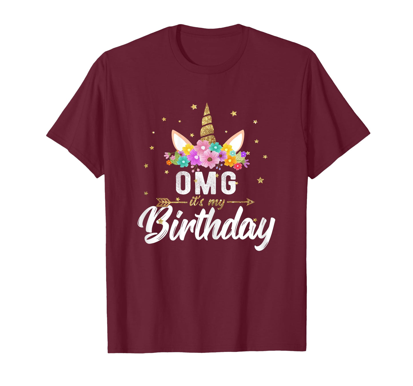 OMG its my Birthday Shirt Birthday Unicorn Girl Tee Gift T-Shirt