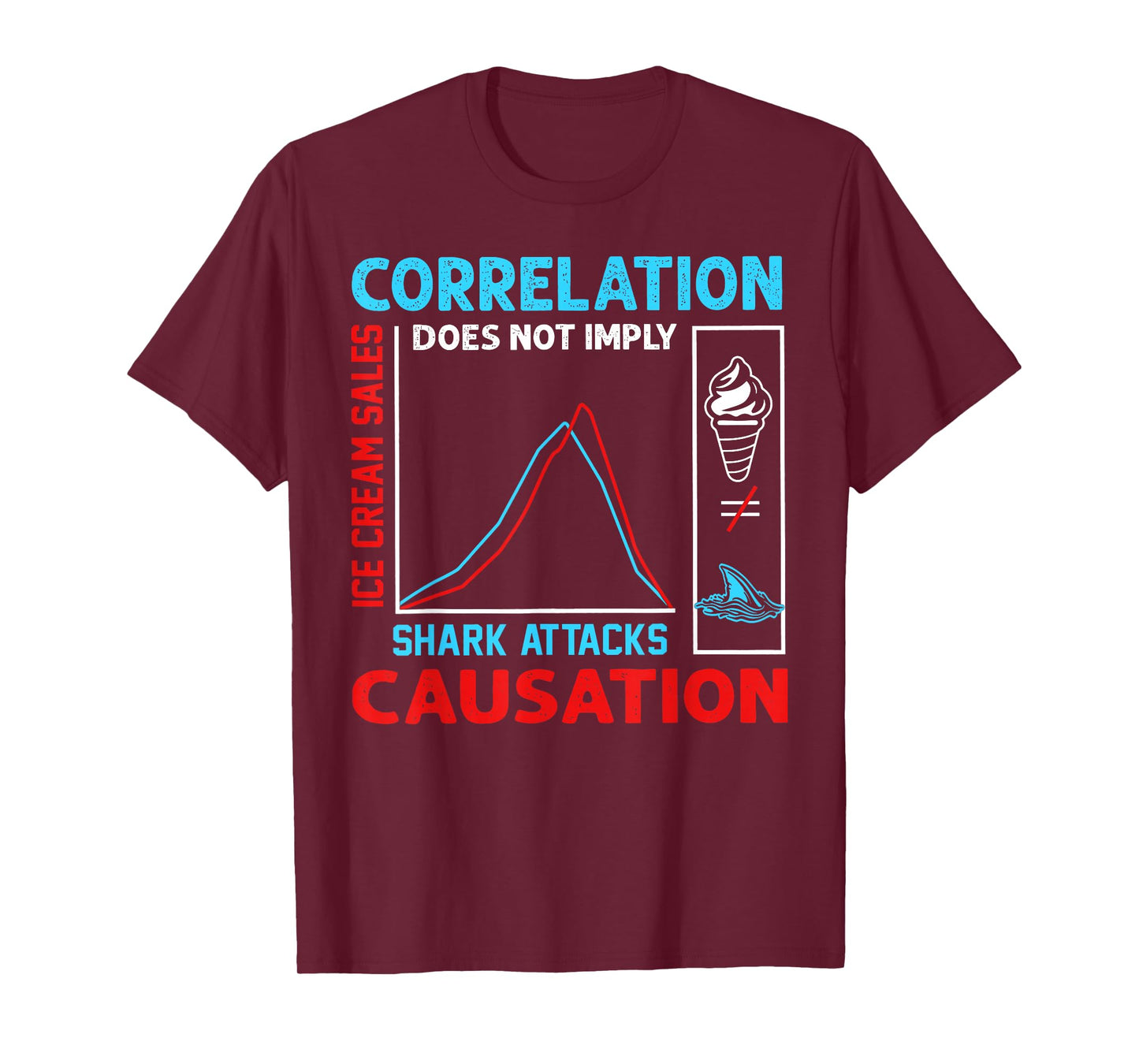 Correlation Does Not Imply Causation Funny Academic Research T-Shirt