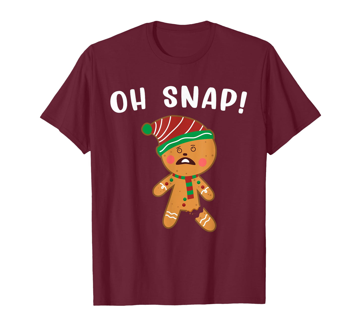 Gingerbread Man Oh Snap Christmas Funny Cookie Baking Gift T-Shirt