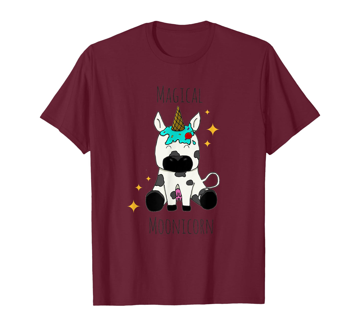 Funny Cow Magical Moonicorn for kids and adults T-Shirt
