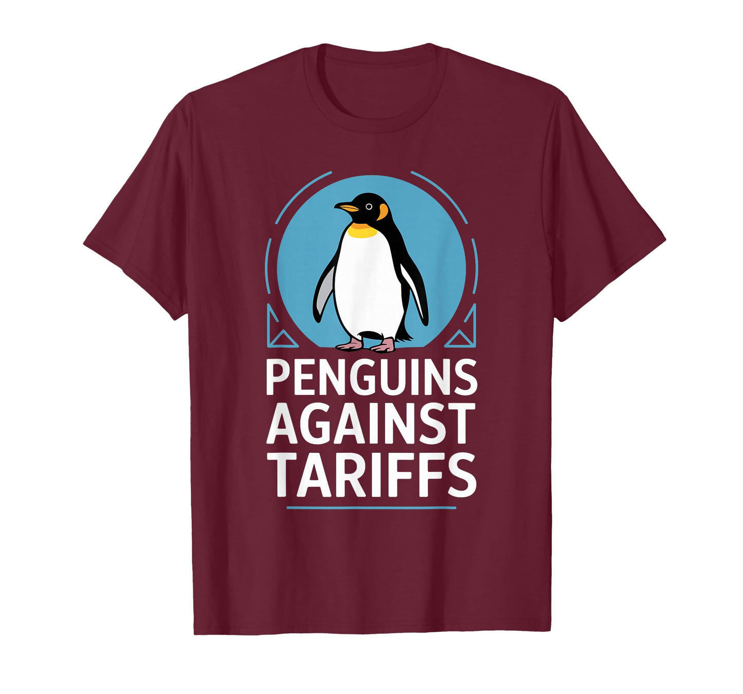 Funny Penguins Protest Anti Tariff Penguins Against Tariffs T-Shirt