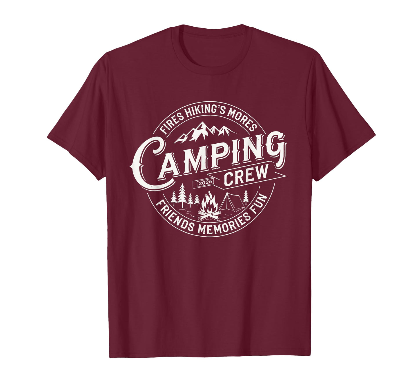 Camping Crew 2025 Matching for Family Camper Kid Girl Boy T-Shirt