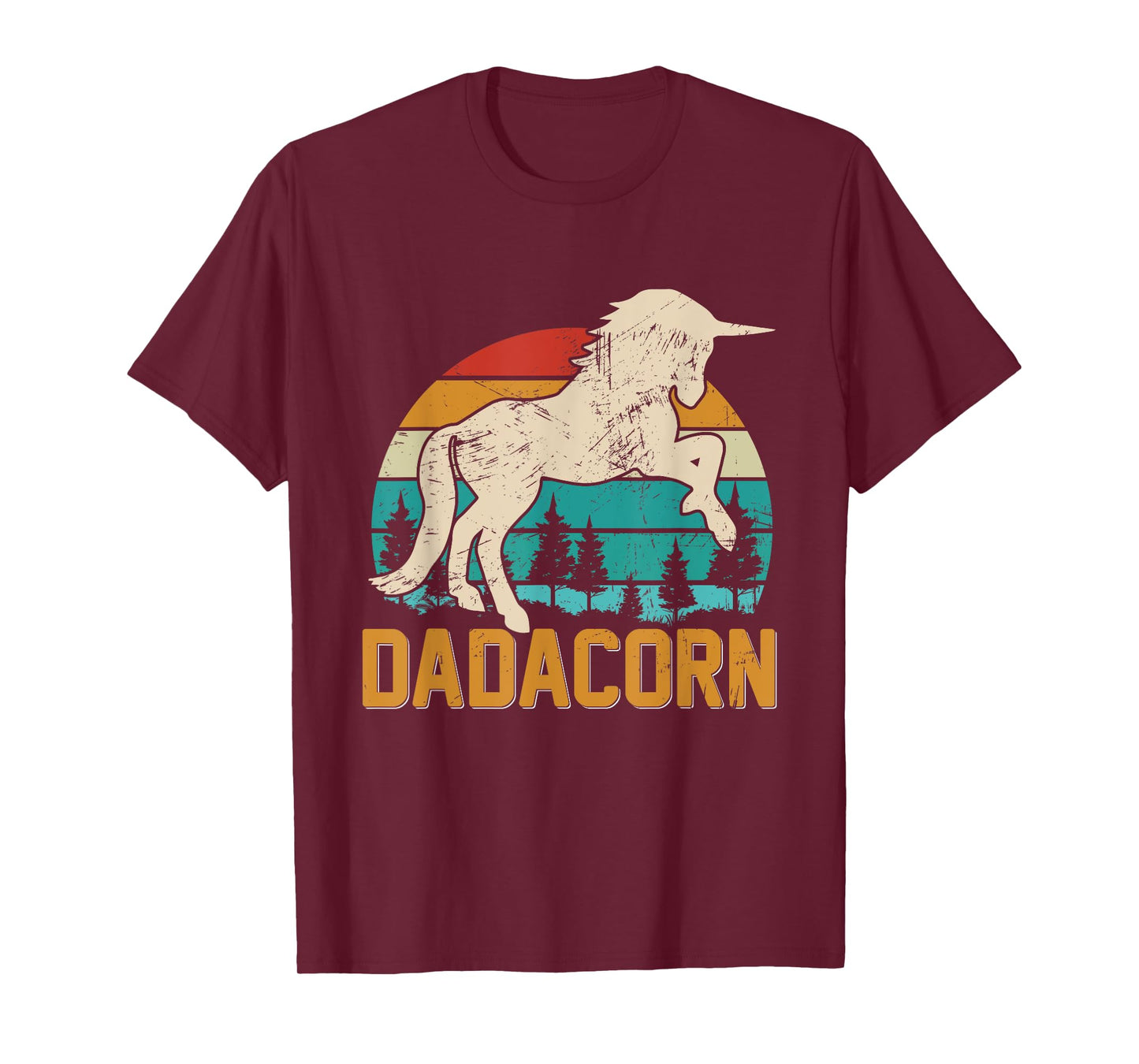 Fathers Day Gift Unicorn Dad Shirt Funny Dadacorn Men T-Shirt