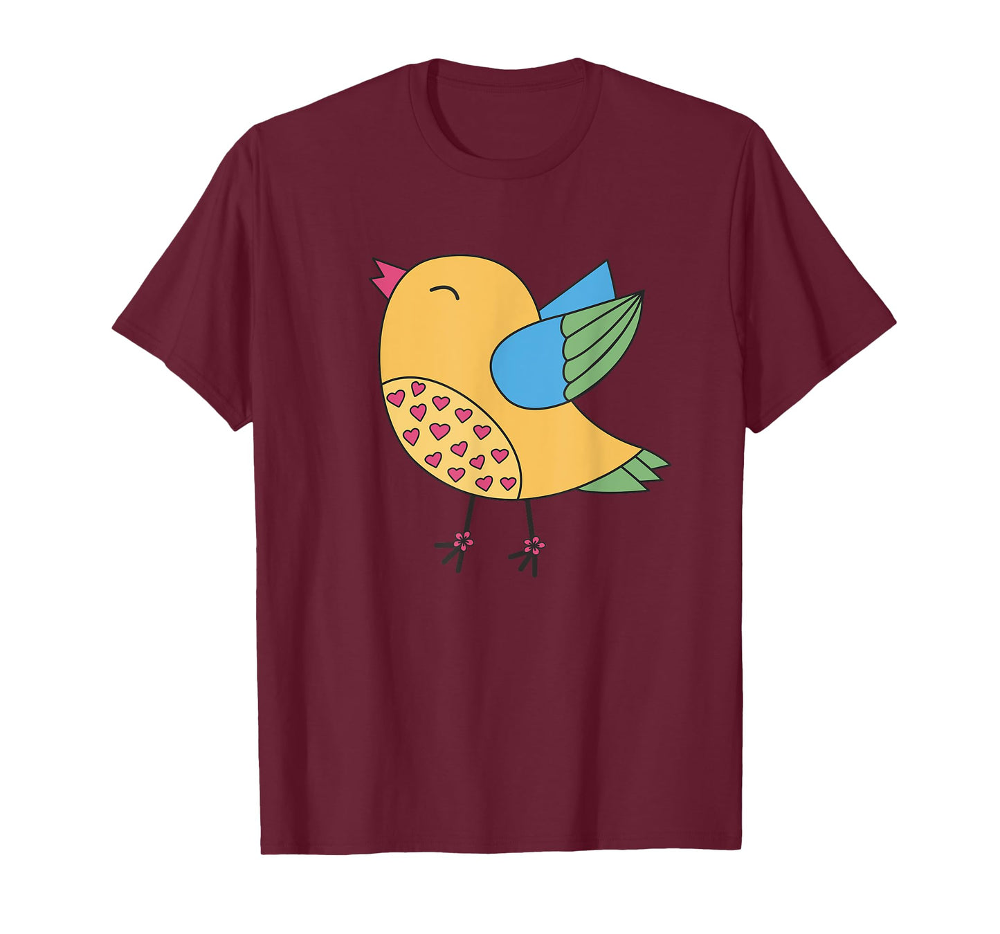 Cute Happy Yellow Bird Lover Gift Toddler Kids Youth T-Shirt