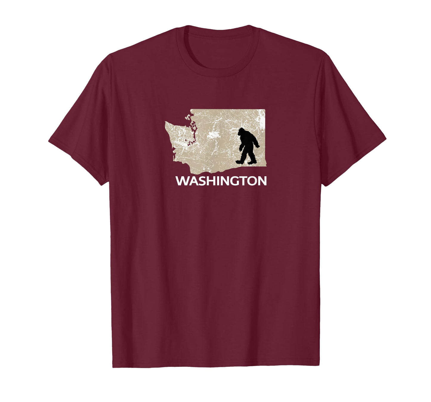 Funny Bigfoot I Believe Loves Washington WA Sasquatch T-Shirt