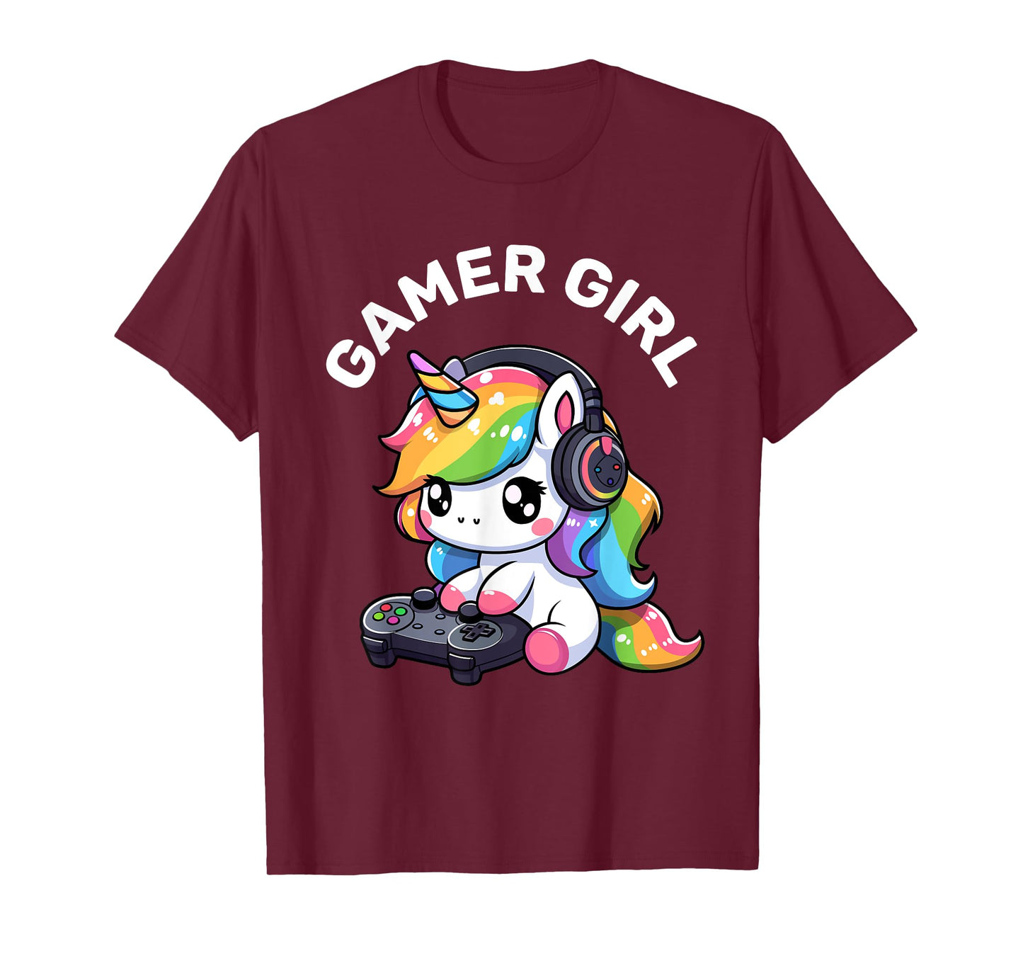 Gamer Girl Unicorn Gaming Cute Video Game Women Girls T-Shirt