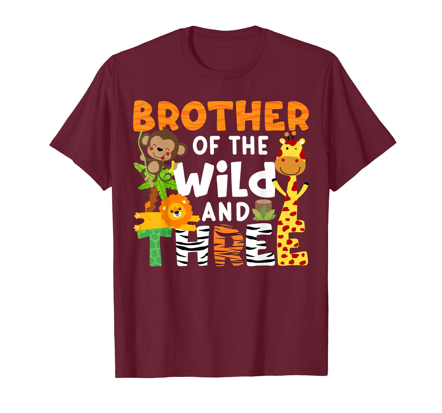 Brother Of The Wild and Three Zoo Theme Party Safari Jungle T-Shirt