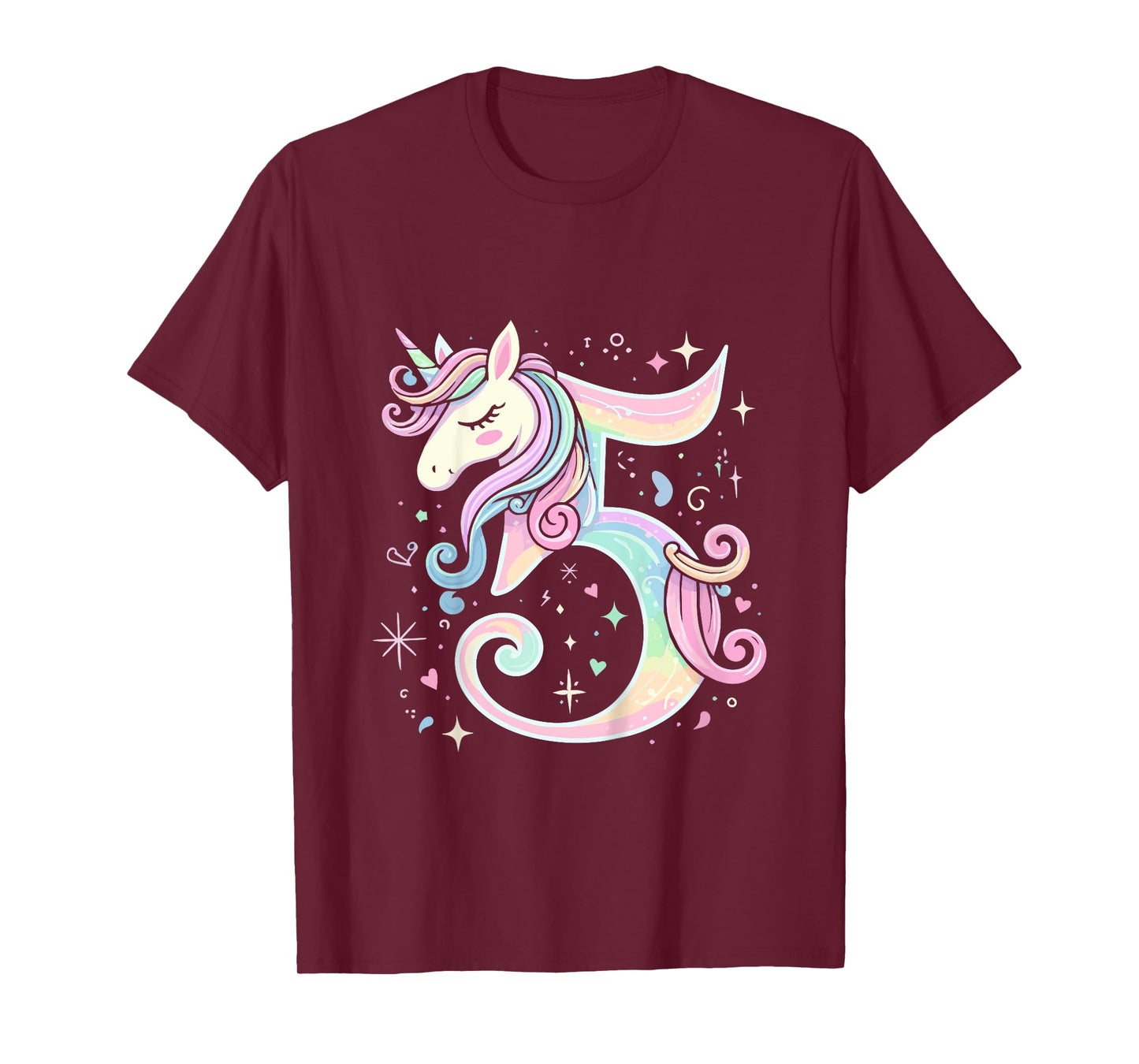 5th Birthday Party Unicorn 5 Years Old Unicorns T-Shirt